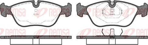 Remsa 0446.00 - Kit de plaquettes de frein, frein à disque cwaw.fr