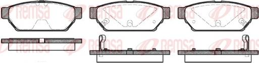 Remsa 0440.02 - Kit de plaquettes de frein, frein à disque cwaw.fr