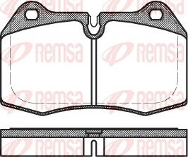 Remsa 0441.00 - Kit de plaquettes de frein, frein à disque cwaw.fr