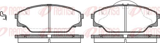 Remsa 0442.04 - Kit de plaquettes de frein, frein à disque cwaw.fr