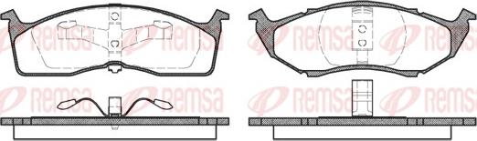 Remsa 0447.20 - Kit de plaquettes de frein, frein à disque cwaw.fr