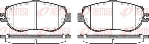 Remsa 0456.00 - Kit de plaquettes de frein, frein à disque cwaw.fr