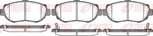 Remsa 0456.02 - Kit de plaquettes de frein, frein à disque cwaw.fr