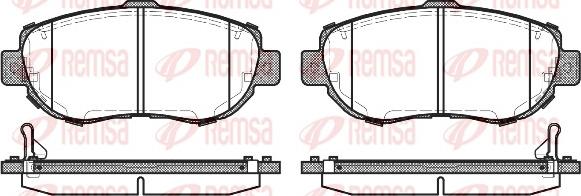 Remsa 0456.14 - Kit de plaquettes de frein, frein à disque cwaw.fr