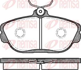 Remsa 0453.00 - Kit de plaquettes de frein, frein à disque cwaw.fr