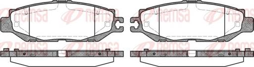 Remsa 0457.00 - Kit de plaquettes de frein, frein à disque cwaw.fr