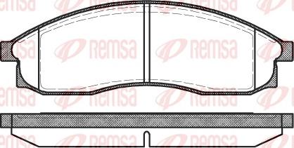 Remsa 0469.00 - Kit de plaquettes de frein, frein à disque cwaw.fr