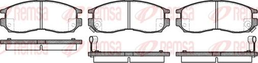 Remsa 0460.02 - Kit de plaquettes de frein, frein à disque cwaw.fr