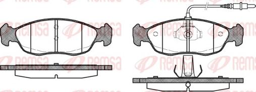 Remsa 0461.02 - Kit de plaquettes de frein, frein à disque cwaw.fr