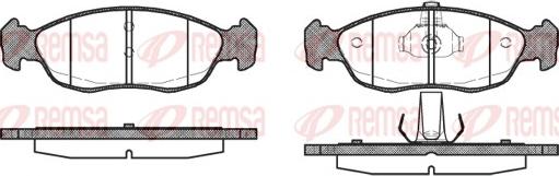 Remsa 0461.10 - Kit de plaquettes de frein, frein à disque cwaw.fr