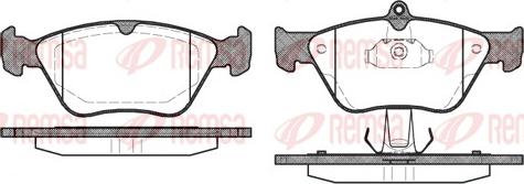 Remsa 0468.00 - Kit de plaquettes de frein, frein à disque cwaw.fr