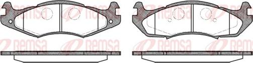 Remsa 0463.00 - Kit de plaquettes de frein, frein à disque cwaw.fr