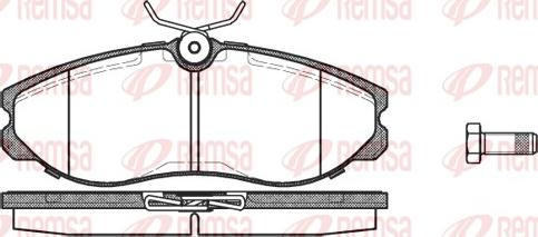 Remsa 0462.00 - Kit de plaquettes de frein, frein à disque cwaw.fr