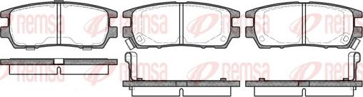 Remsa 0405.02 - Kit de plaquettes de frein, frein à disque cwaw.fr