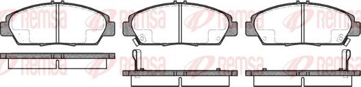 Remsa 0406.02 - Kit de plaquettes de frein, frein à disque cwaw.fr