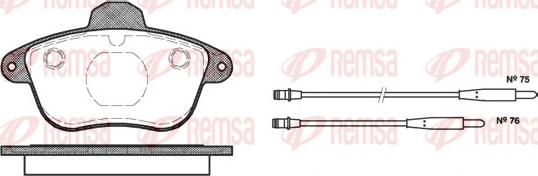 Remsa 0401.04 - Kit de plaquettes de frein, frein à disque cwaw.fr