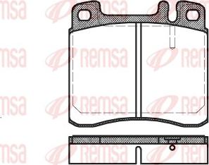 Remsa 0408.00 - Kit de plaquettes de frein, frein à disque cwaw.fr