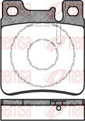 Remsa 0407.00 - Kit de plaquettes de frein, frein à disque cwaw.fr