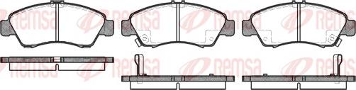 Remsa 0419.02 - Kit de plaquettes de frein, frein à disque cwaw.fr