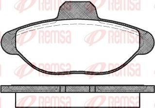 Remsa 0414.00 - Kit de plaquettes de frein, frein à disque cwaw.fr