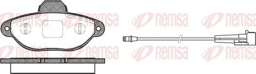 Remsa 0414.01 - Kit de plaquettes de frein, frein à disque cwaw.fr