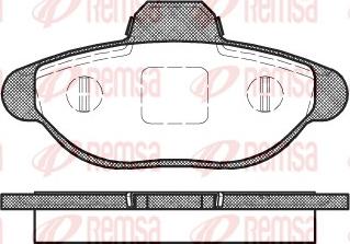 Remsa 0414.10 - Kit de plaquettes de frein, frein à disque cwaw.fr