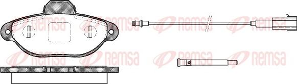 Remsa 0414.21 - Kit de plaquettes de frein, frein à disque cwaw.fr