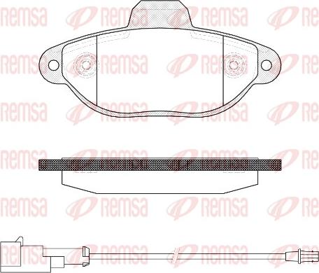 Remsa 0414.22 - Kit de plaquettes de frein, frein à disque cwaw.fr