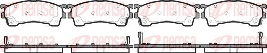 Remsa 0415.04 - Kit de plaquettes de frein, frein à disque cwaw.fr