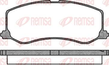 Remsa 0410.00 - Kit de plaquettes de frein, frein à disque cwaw.fr