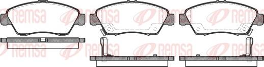 Remsa 0418.02 - Kit de plaquettes de frein, frein à disque cwaw.fr