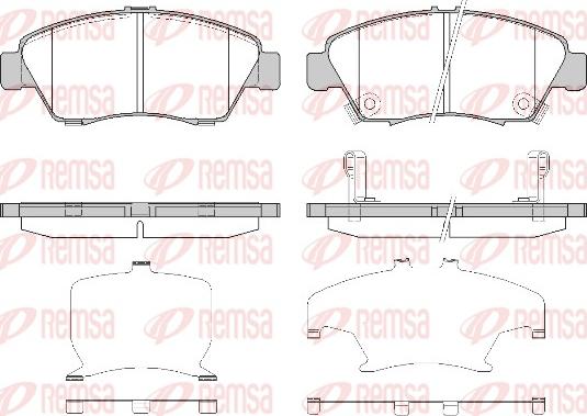 Remsa 0418.32 - Kit de plaquettes de frein, frein à disque cwaw.fr