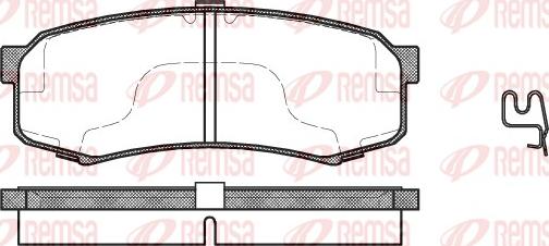 Remsa 0413.04 - Kit de plaquettes de frein, frein à disque cwaw.fr