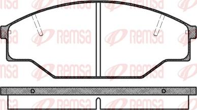 Remsa 0412.00 - Kit de plaquettes de frein, frein à disque cwaw.fr