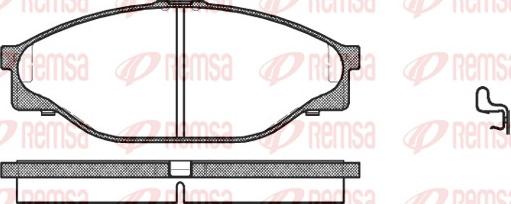 Remsa 0412.20 - Kit de plaquettes de frein, frein à disque cwaw.fr