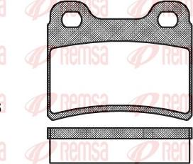 Remsa 0417.00 - Kit de plaquettes de frein, frein à disque cwaw.fr