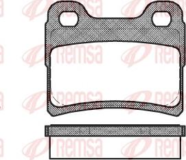 Remsa 0417.10 - Kit de plaquettes de frein, frein à disque cwaw.fr