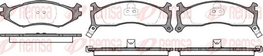 Remsa 0484.02 - Kit de plaquettes de frein, frein à disque cwaw.fr