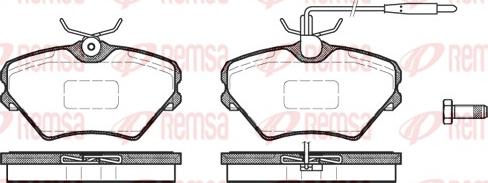 Remsa 0485.02 - Kit de plaquettes de frein, frein à disque cwaw.fr