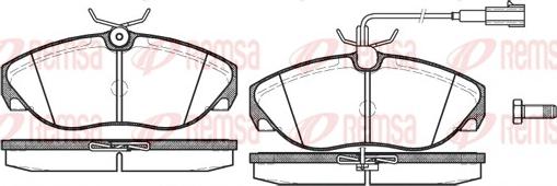 Remsa 0486.11 - Kit de plaquettes de frein, frein à disque cwaw.fr