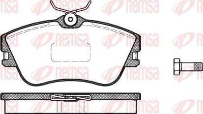 Remsa 0480.00 - Kit de plaquettes de frein, frein à disque cwaw.fr