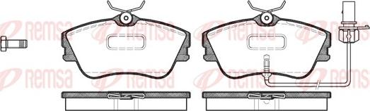 Remsa 0480.21 - Kit de plaquettes de frein, frein à disque cwaw.fr