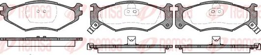 Remsa 0483.02 - Kit de plaquettes de frein, frein à disque cwaw.fr