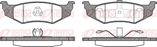 Remsa 0482.40 - Kit de plaquettes de frein, frein à disque cwaw.fr