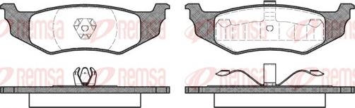 Remsa 0482.00 - Kit de plaquettes de frein, frein à disque cwaw.fr