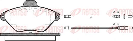 Remsa 0439.04 - Kit de plaquettes de frein, frein à disque cwaw.fr