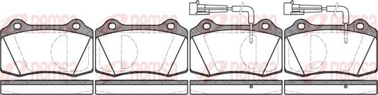 Remsa 0434.02 - Kit de plaquettes de frein, frein à disque cwaw.fr