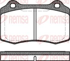 Remsa 0434.30 - Kit de plaquettes de frein, frein à disque cwaw.fr