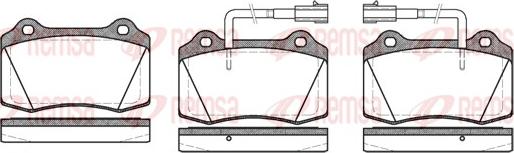 Remsa 0434.32 - Kit de plaquettes de frein, frein à disque cwaw.fr