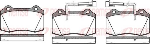 Remsa 0434.22 - Kit de plaquettes de frein, frein à disque cwaw.fr